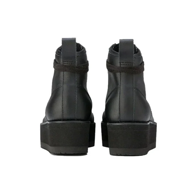 Delegation Chunk High Top Shoes ”Black Faux Fur”