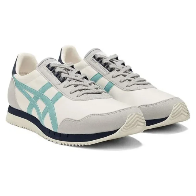 Dualio Marathon löparskor ”Cream White Grey Aqua”