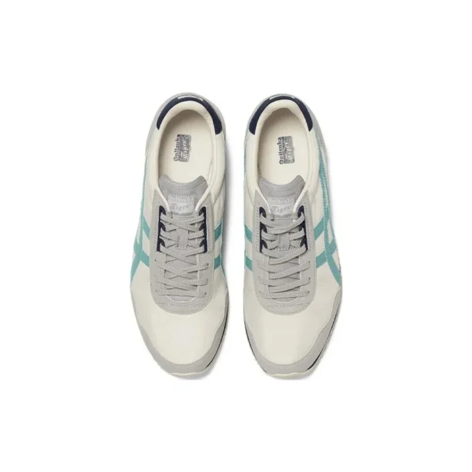 Dualio Marathon löparskor ”Cream White Grey Aqua”
