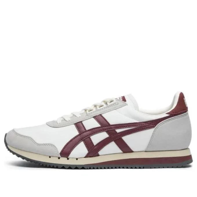 Dualio Marathon löparskor ”Vit Grå Burgundy”