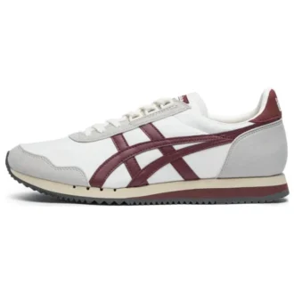 Dualio Marathon löparskor ”Vit Grå Burgundy”