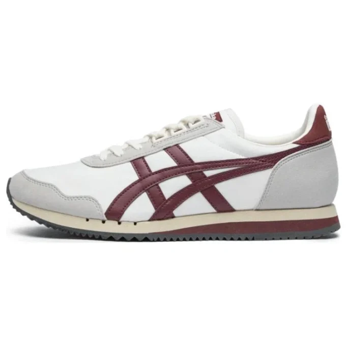 Dualio Marathon löparskor ”Vit Grå Burgundy”