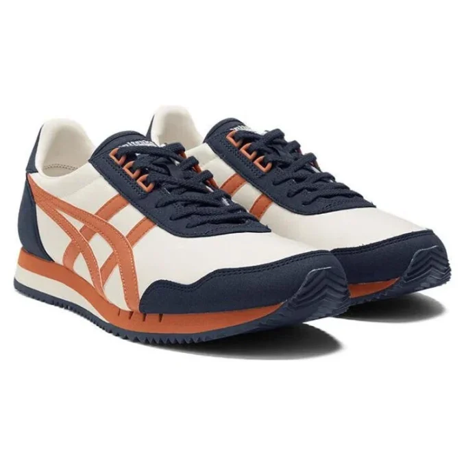Dualio Marathon löparskor ”Vit marinblå orange”