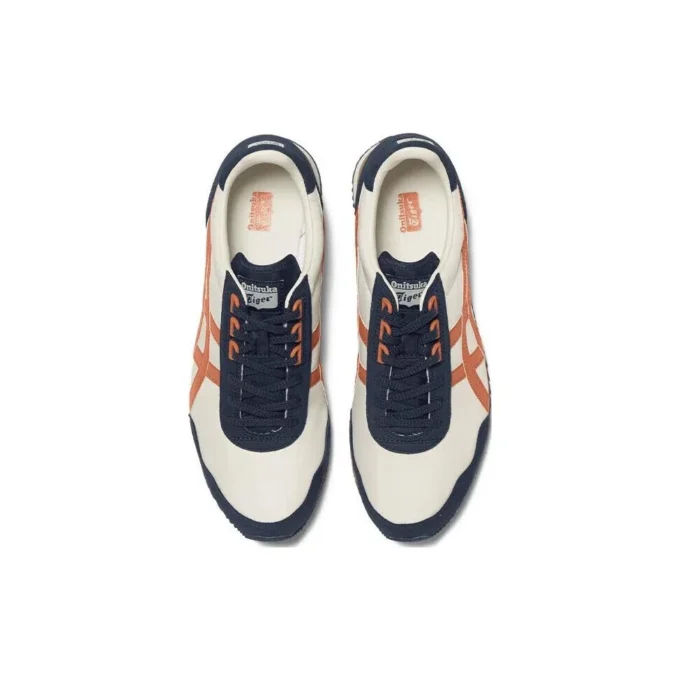 Dualio Marathon löparskor ”Vit marinblå orange”