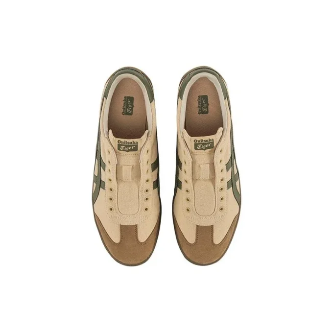Tokuten Slip-On ”Beige Brown Green”