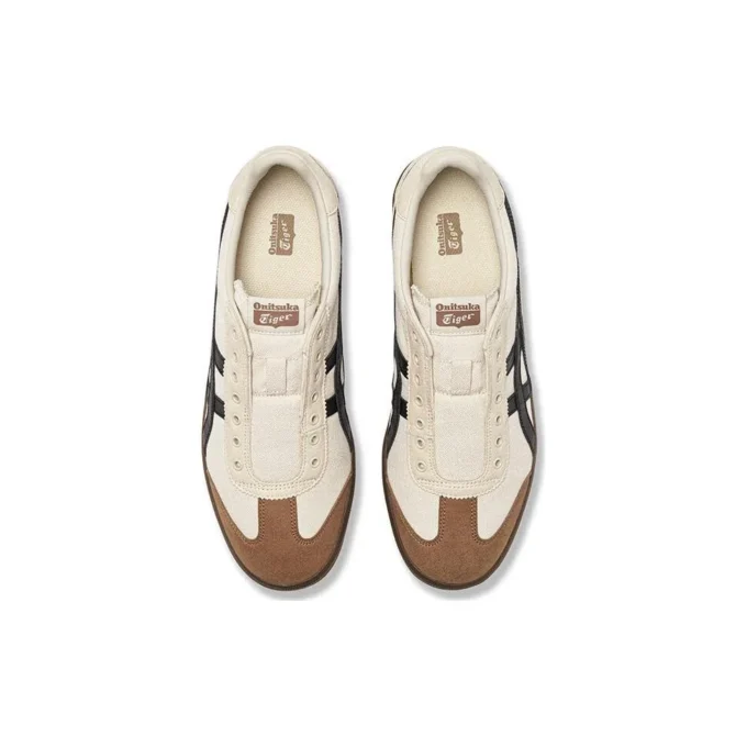 Tokuten Slip-On ”Vit Brun Svart”
